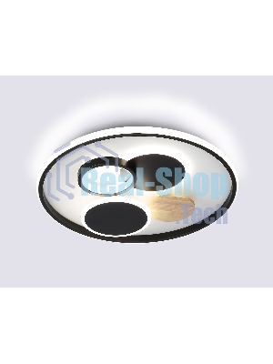 Светильник Ambrella light FL4802 WH/BK белый/черный 3000K-6400K 70W D500*95 (ПДУ ИК)
