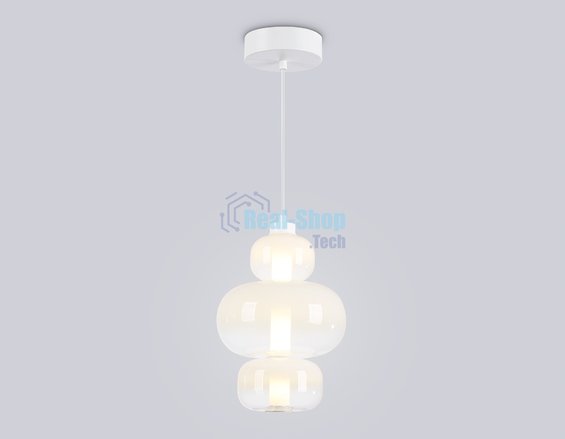 Подвесной светодиодный светильник Ambrella light LH11056 WH/FR белый/белый матовый 18W 3000K D230*350