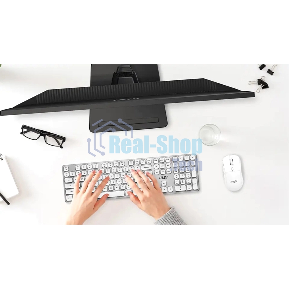 Комплект клавиатура и мышь MSI FORGE K210 W COMBO WHITE RU