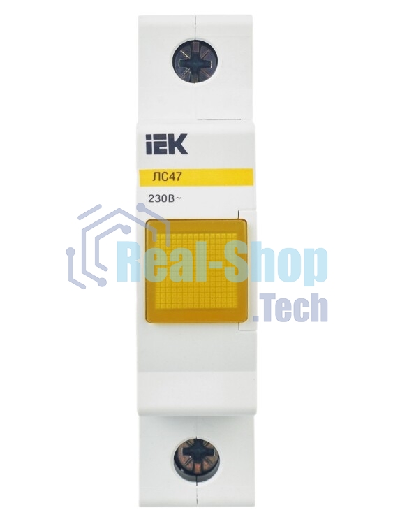 Лампа сигнальная ЛС-47 жел. IEK MLS10-230-K05