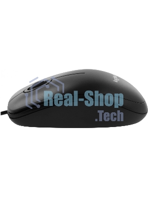 Мышь проводная Logitech B100 черный, 1000 dpi, USB, кнопки - 3