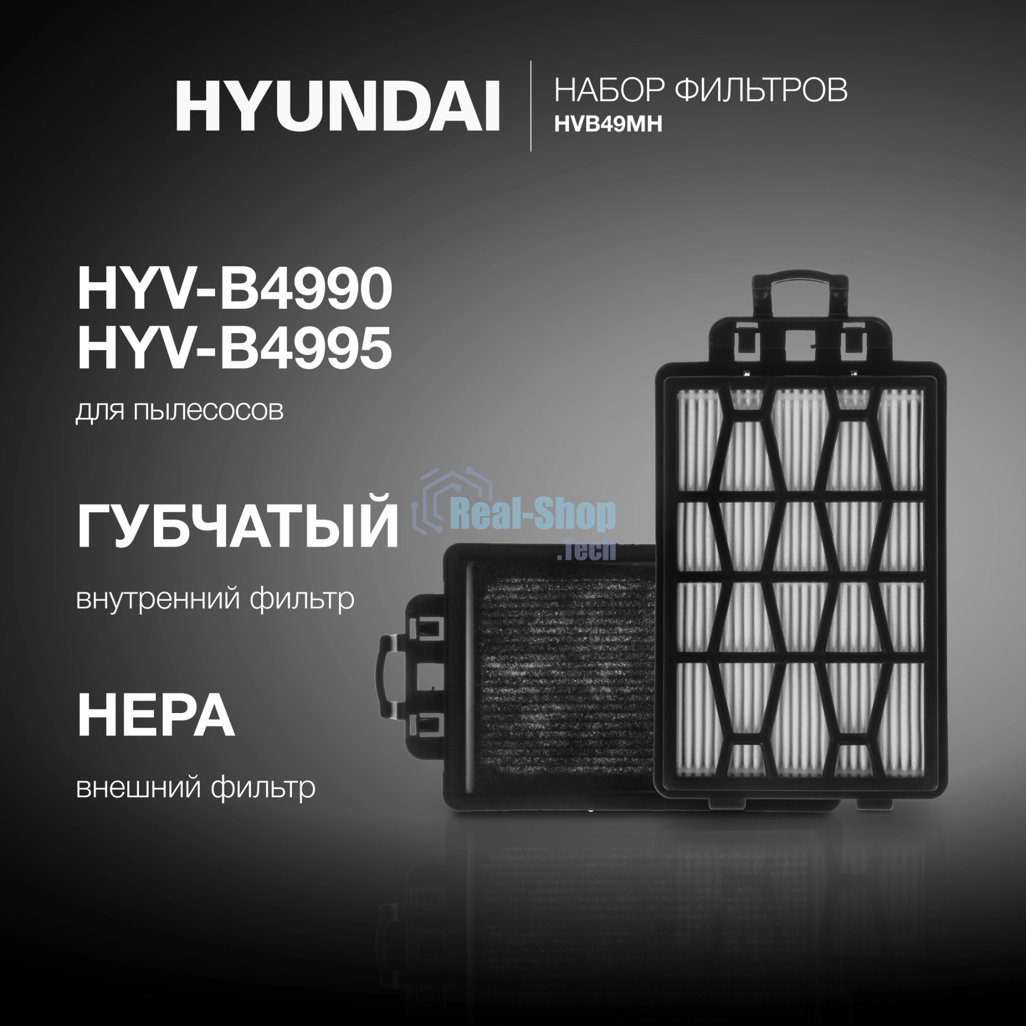 Набор фильтров Hyundai HVB49MH (2 фильт.)