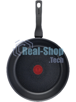 Сковорода Tefal Force 4218924 круглая 24см покрытие: антипригарное ручка несъемная (с крышкой) черный (9100048321)