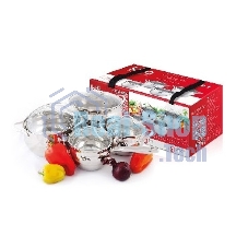 Набор посуды Lara LR02-87 Apple 8 предметов (сотейник 2.0 л, кастрюли: 2.0 л, 3.6 л, 6.1 л)