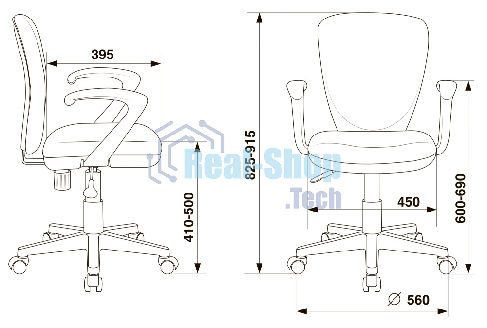 Кресло детское Бюрократ KD-W10AXSN/26-22 красный 26-22 (пластик белый)