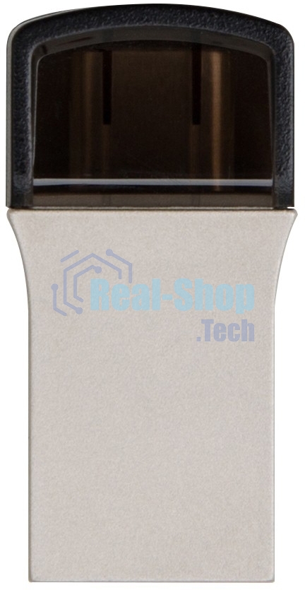 Флешка USB Transcend JetFlash 890S (TS128GJF890S), 128Gb, USB 3.1/Type-C, R/W 70/25, темно-серый