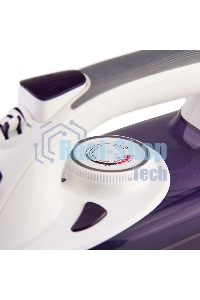 Утюг Galaxy Line GL 6106, белый с фиолетовым, паровой, 2200 Вт, постоянный пар 50 г/мин, паровой удар 180 г/мин, функции: 