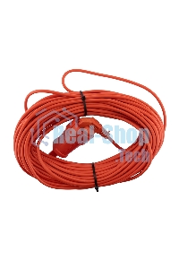 Удлинитель-шнур PROconnect ПВС 2х0.75, 30 м, б/з, 6 А, 1300 Вт, IP20, оранжевый (Сделано в России)