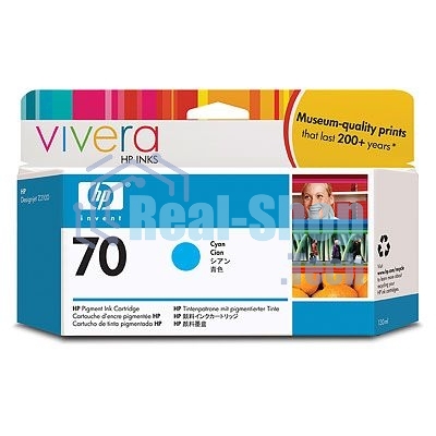 Картридж струйный HP №70 C9452A голубой для HP DJ Z2100/Z3100 (130мл)