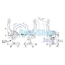 Кресло игровое Бюрократ Knight Outrider Light-20 черный с подголов. крестовина металл