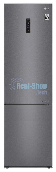 Холодильник LG GA-B509CLSL графитовый двухкамерный 277/107л морозилка снизу, No Frost