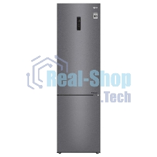 Холодильник LG GA-B509CLSL графитовый двухкамерный 277/107л морозилка снизу, No Frost