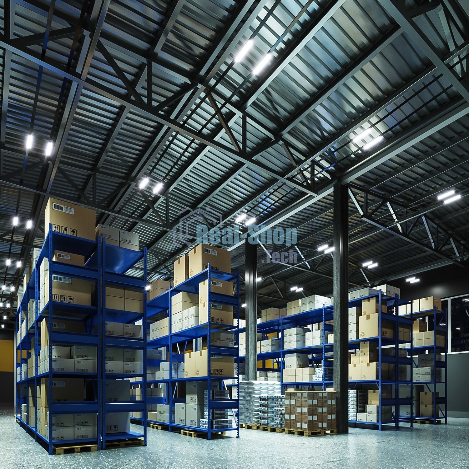 Светильник светодиодный лин Gauss СПП-176 EVO 18W 1980lm 6500K 200-240V IP65 600x76x82мм ИК-сенс и соед в лин LED