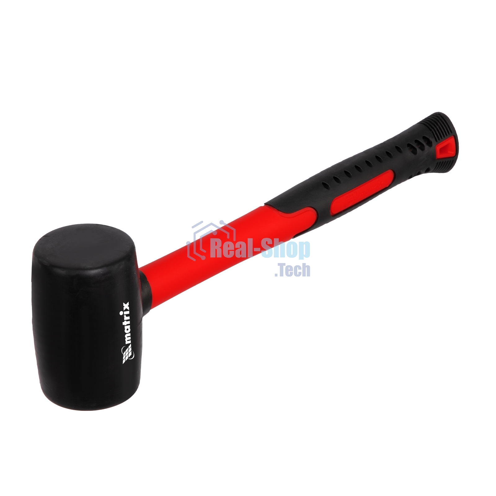 Киянка резиновая Matrix, 225 г, черная резина, фибергласовая рукоятка
