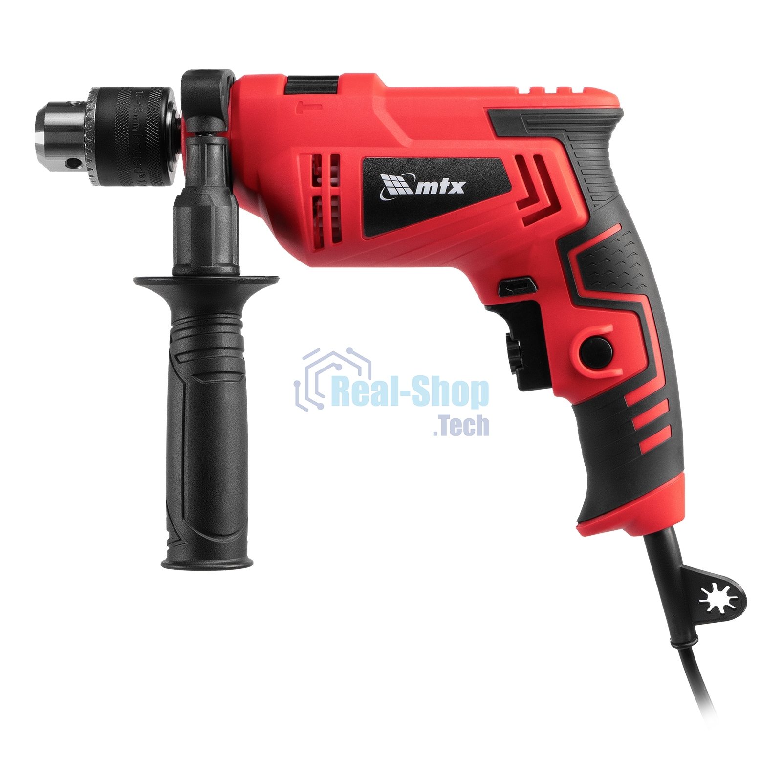 Дрель ударная MTX MID-600, 600 Вт, 0-3000 об/мин, 0-48000 уд/мин