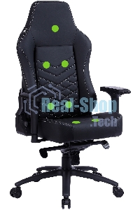 Кресло игровое Cactus CS-CHR-0112BL-M, массажное, с подголовником, черный