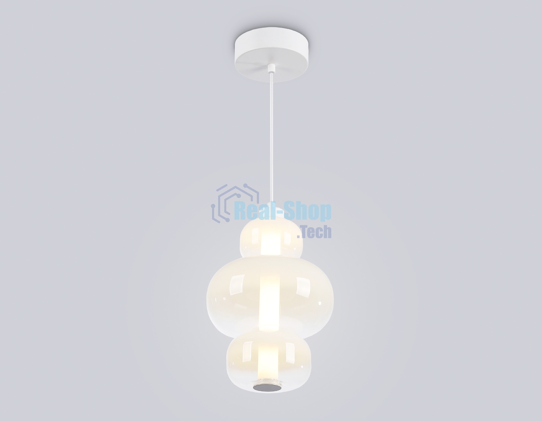 Подвесной светодиодный светильник Ambrella light LH11056 WH/FR белый/белый матовый 18W 3000K D230*350