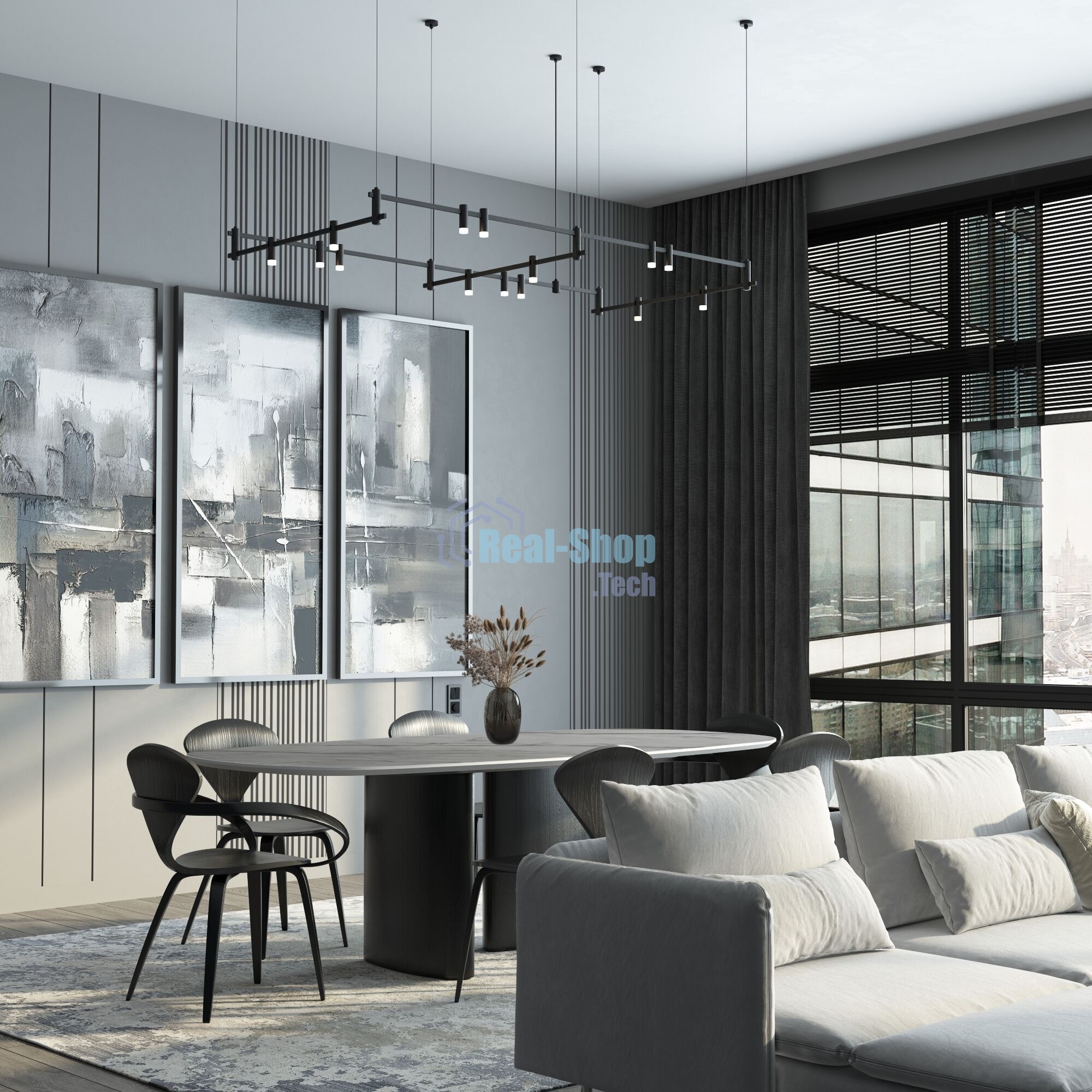 Трековый светильник 85116/01 3W 3000K  (чёрный) Esthetic Magnetic