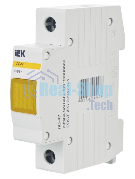 Лампа сигнальная ЛС-47 жел. IEK MLS10-230-K05