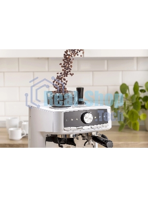 Кофеварка рожковая Gorenje GSACM20W 1550Вт белый/черный