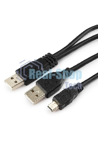 Кабель Gembird/Cablexpert CCP-USB22-AM5P-3 USB 2.0 ProКабель, 2xAM/miniBM 5P, 0.9м, экран, черный