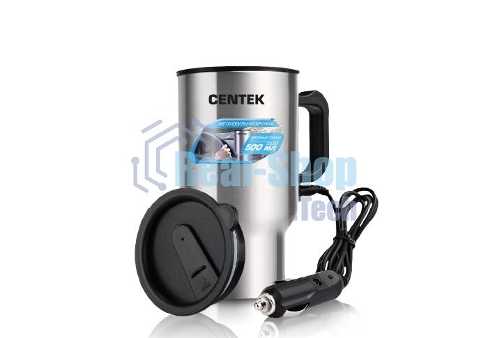 Автомобильная Centek CT-0090 35 Вт, 500 мл, сталь, работа от прикуривателя, гермет. крышка