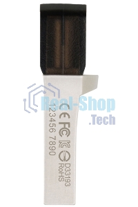 Флешка USB Transcend JetFlash 890S (TS128GJF890S), 128Gb, USB 3.1/Type-C, R/W 70/25, темно-серый