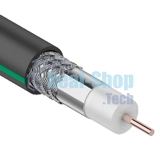 Кабель коаксиальный PROconnect SAT 703 B, Cu/Al/Al, 75%, 75 Ом, бухта 100 м, черный OUTDOOR