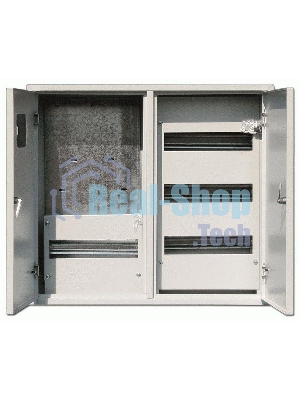 Корпус металлический навесной учетный 2-двер 520х585х160 3-фазн 48мод. DEKraft 30404DEK