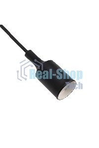 Патрон Rexant E27 силиконовый со шнуром 1 м черный