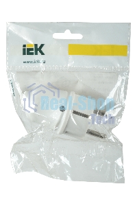 Вилка Iek EVP10-16-01-K01 ВПп10-01-Ст разборная прямая с з/к 16А белая