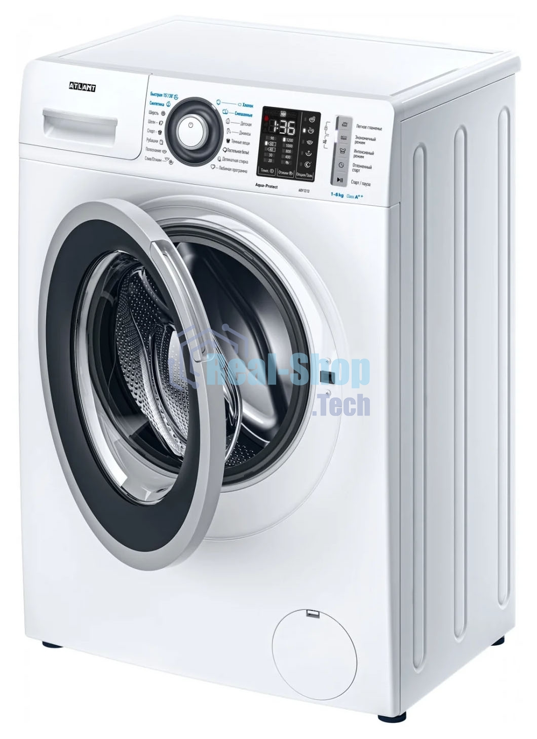 Стиральная машина Atlant СМА 60У1213-01 белый, загрузка фронтальная 6 кг, 1200 об/мин., класс: А+++