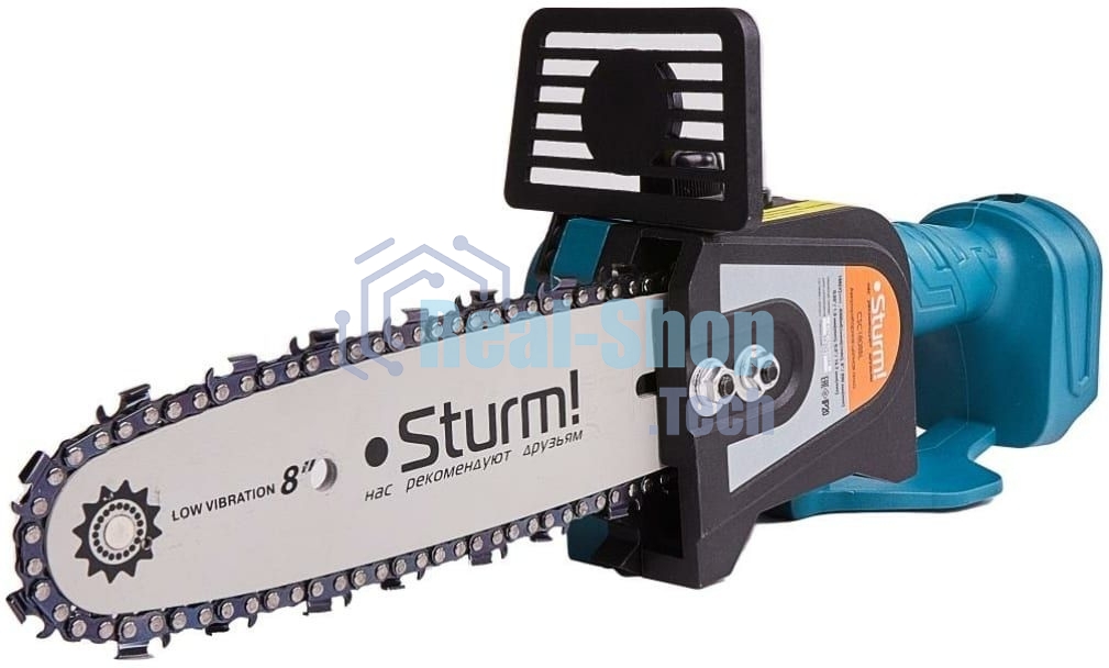 Аккумуляторная цепная пила б/щ Sturm!, 18 В, 1BatterySystem, шина 20 см, без ЗУ и АКБ CSC1808BL