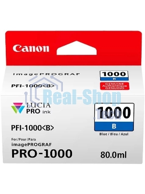 Картридж струйный CANON PFI-1000 B синий