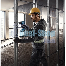 Дрель-шуруповерт аккумуляторная Bosch GSR 185-LI, 18В, 2 АКБ, Кейс