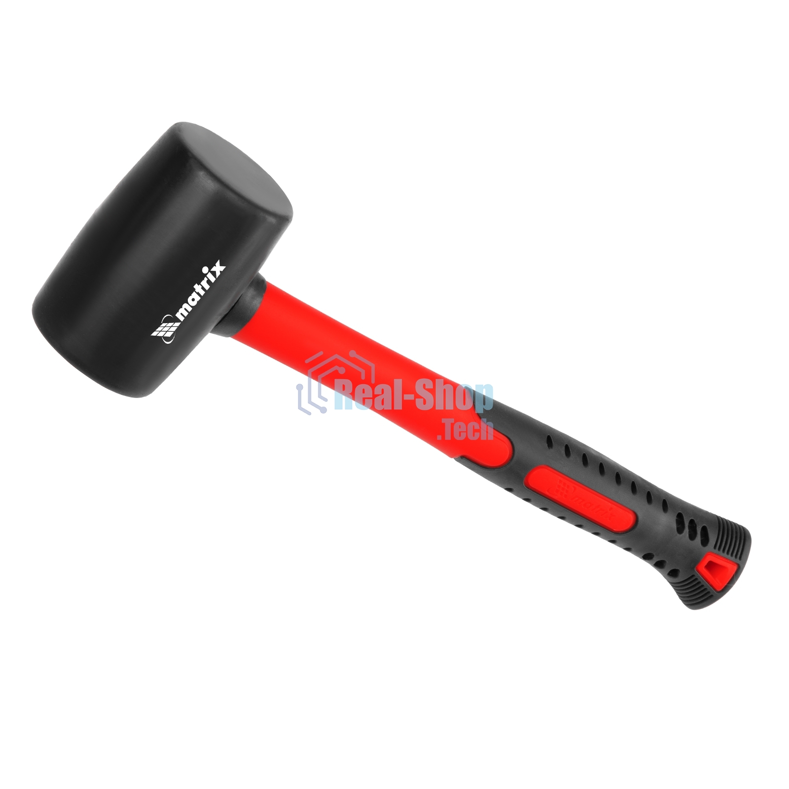 Киянка резиновая Matrix, 225 г, черная резина, фибергласовая рукоятка