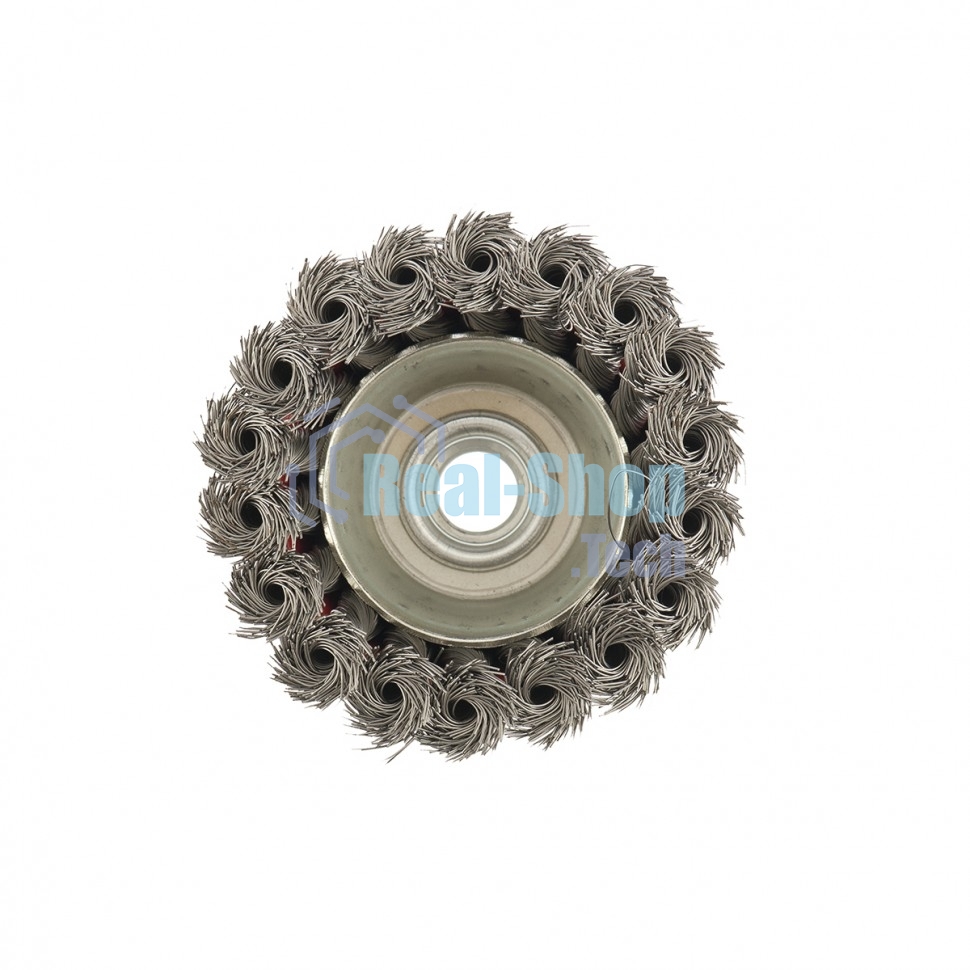 Щетка Matrix для УШМ, 75 мм, М14, Чашка, крученая проволока 0,35 мм