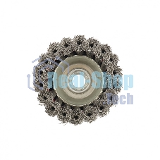 Щетка Matrix для УШМ, 75 мм, М14, Чашка, крученая проволока 0,35 мм