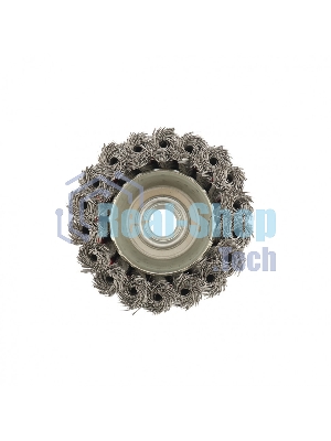 Щетка Matrix для УШМ, 75 мм, М14, Чашка, крученая проволока 0,35 мм