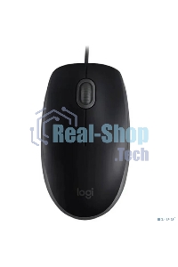 Мышь проводная Logitech M110 Silent черный, 1000 dpi, USB, кнопки - 3