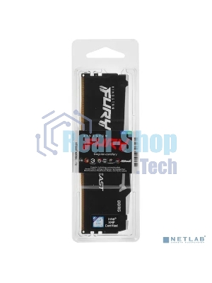 Оперативная память Kingston Fury Beast, DDR5, 16Gb (1x16Gb), 5600MHz, CL40, DIMM, с радиаторами, RGB, черный