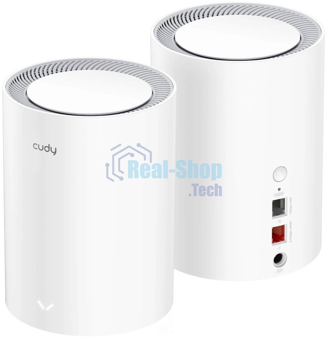 Бесшовный Mesh роутер Cudy M3000(2-PACK) AX3000 10/100/1000/2500BASE-T, белый (упак.:2шт)