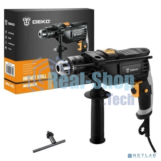 Дрель Deko DKID850W, 850 Вт, сетевая, ударная