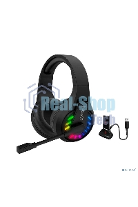 Гарнитура проводная с микрофоном A4Tech Bloody GR230 черный накладные BT оголовье (GR230)