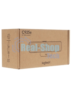 Веб-камера Logitech C925e 1920x1080, 30 кадр/с, USB Type-A, микрофон (2 шт, шумоподавление), автоматическая фокусировка, автоосвещение, универсальное крепление