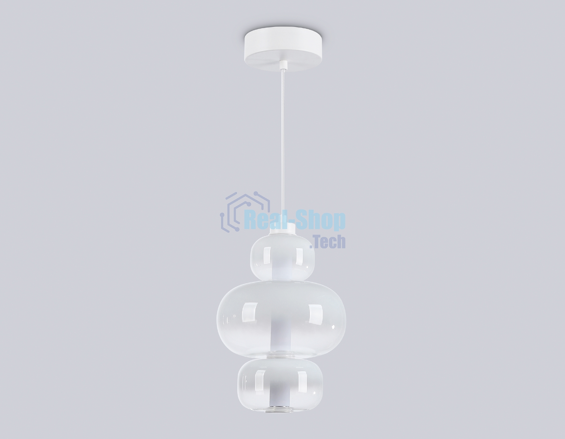 Подвесной светодиодный светильник Ambrella light LH11056 WH/FR белый/белый матовый 18W 3000K D230*350