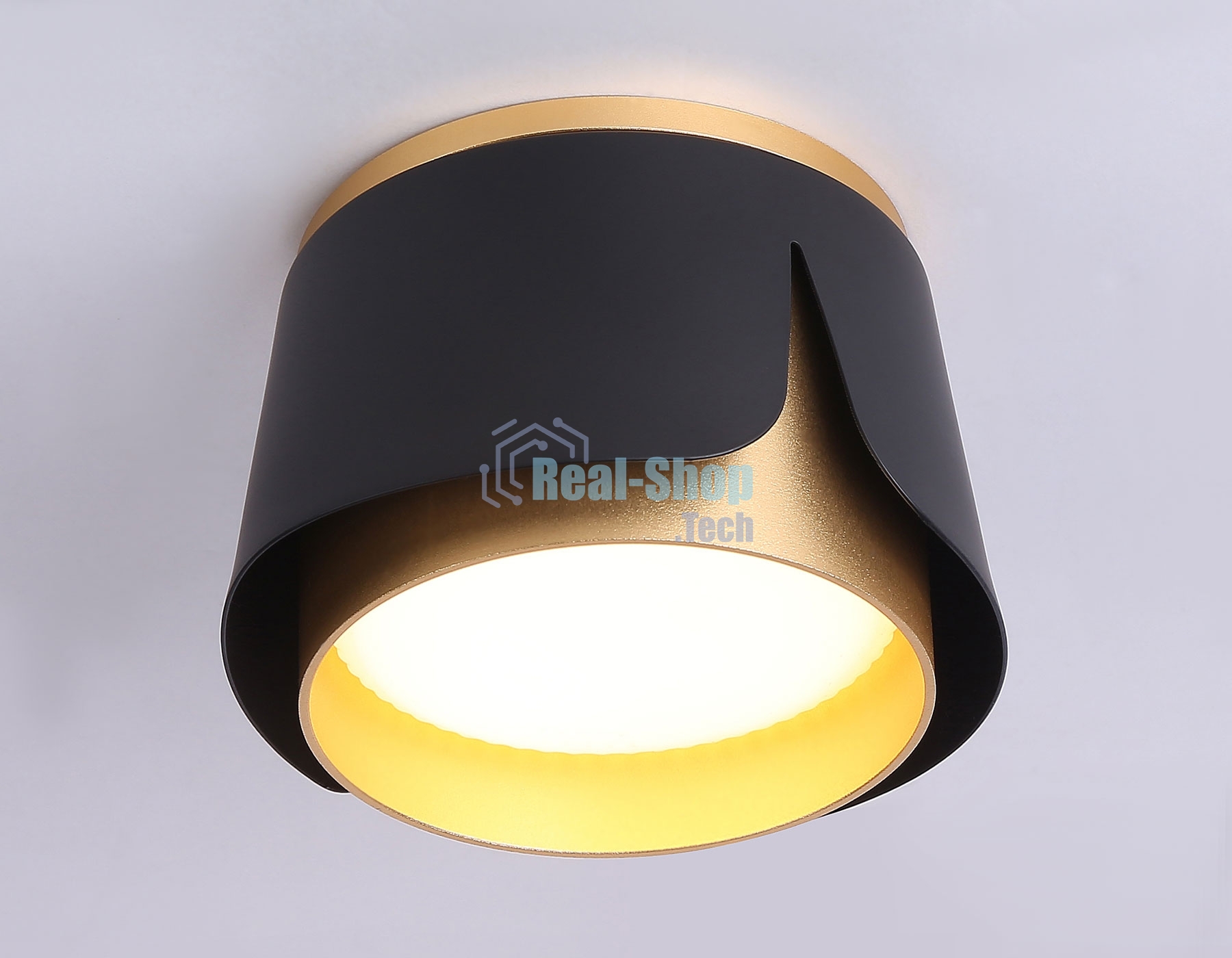 Светильник Ambrella light TN71222 BK/GD черный/золото GX53 D100*66