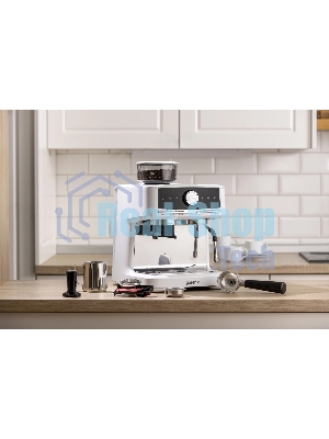Кофеварка рожковая Gorenje GSACM20W 1550Вт белый/черный