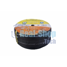 Кабель коаксиальный PROconnect SAT 703 B, Cu/Al/Al, 75%, 75 Ом, бухта 100 м, черный OUTDOOR