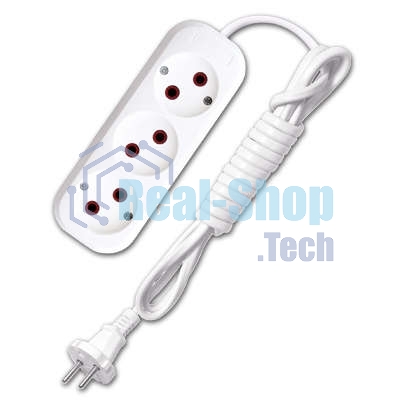 Удлинитель UNIVersal У6-639 ШВВП 2x0,75 3 гн. 2 м 9631932